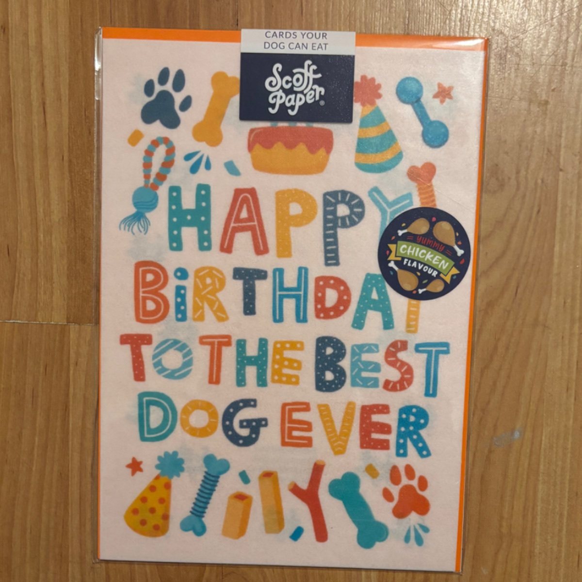 Edible Birthday Card - Best Dog Ever toys view 1