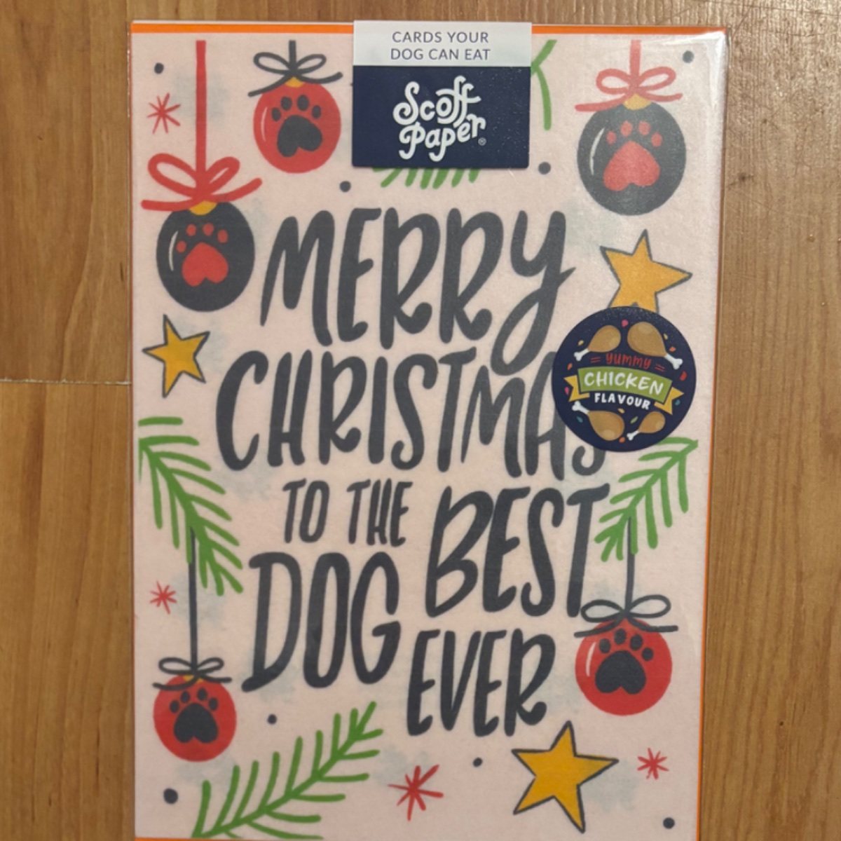 Edible Christmas Card - Merry Christmas view 1